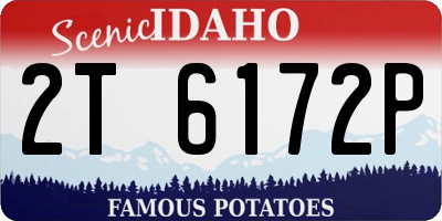 ID license plate 2T6172P