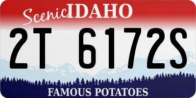 ID license plate 2T6172S