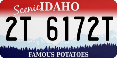 ID license plate 2T6172T