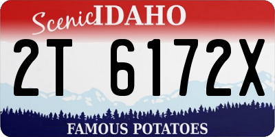 ID license plate 2T6172X