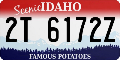 ID license plate 2T6172Z