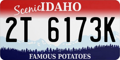 ID license plate 2T6173K