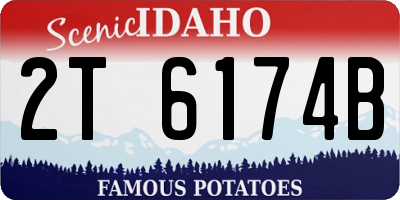 ID license plate 2T6174B