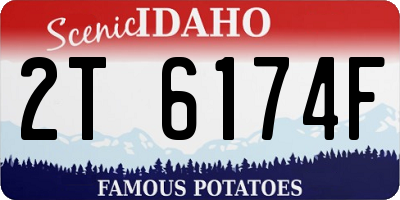 ID license plate 2T6174F