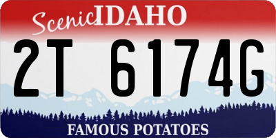 ID license plate 2T6174G