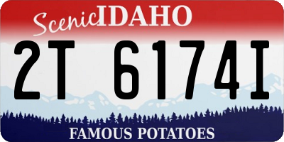 ID license plate 2T6174I