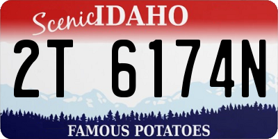 ID license plate 2T6174N