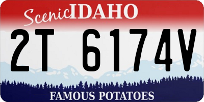 ID license plate 2T6174V