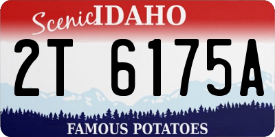 ID license plate 2T6175A