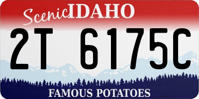 ID license plate 2T6175C