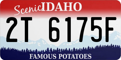 ID license plate 2T6175F