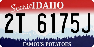 ID license plate 2T6175J