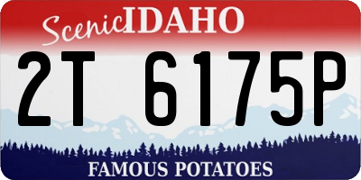 ID license plate 2T6175P