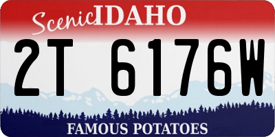 ID license plate 2T6176W