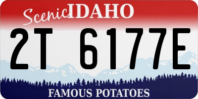 ID license plate 2T6177E