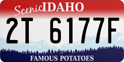 ID license plate 2T6177F