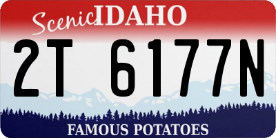 ID license plate 2T6177N