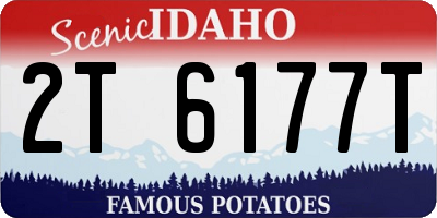 ID license plate 2T6177T