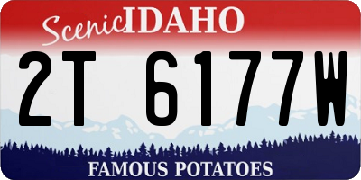 ID license plate 2T6177W