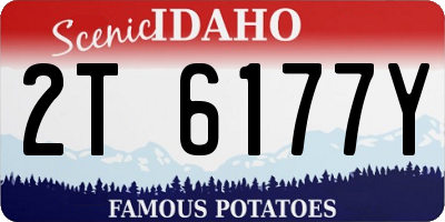 ID license plate 2T6177Y