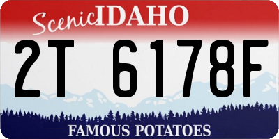 ID license plate 2T6178F