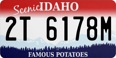 ID license plate 2T6178M