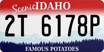 ID license plate 2T6178P