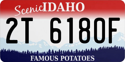 ID license plate 2T6180F