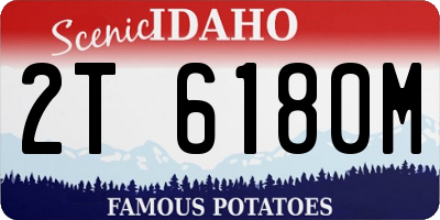 ID license plate 2T6180M