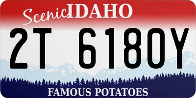 ID license plate 2T6180Y