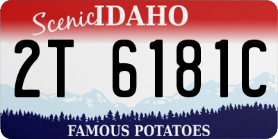 ID license plate 2T6181C