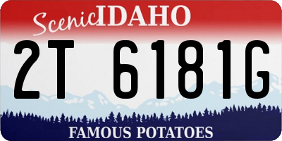 ID license plate 2T6181G