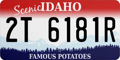 ID license plate 2T6181R