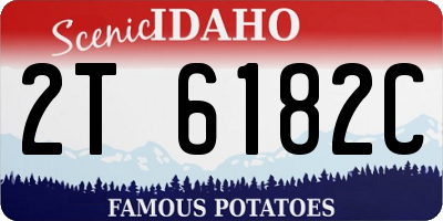 ID license plate 2T6182C