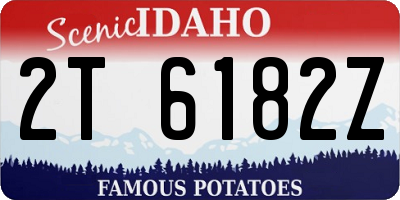 ID license plate 2T6182Z