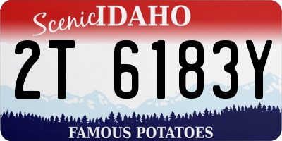 ID license plate 2T6183Y
