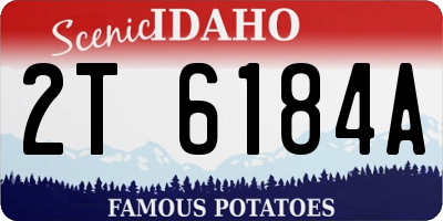 ID license plate 2T6184A