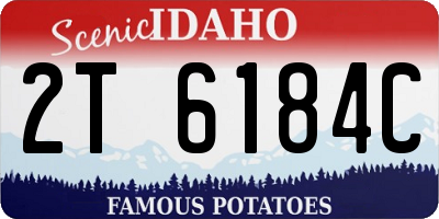 ID license plate 2T6184C
