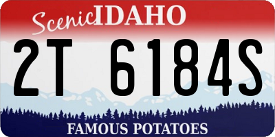 ID license plate 2T6184S