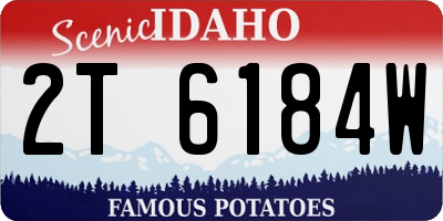 ID license plate 2T6184W