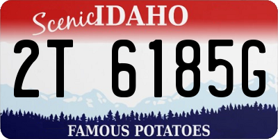 ID license plate 2T6185G