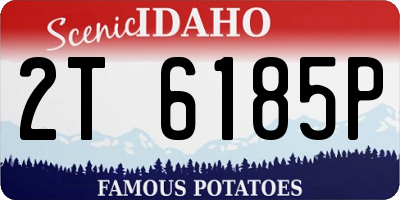 ID license plate 2T6185P