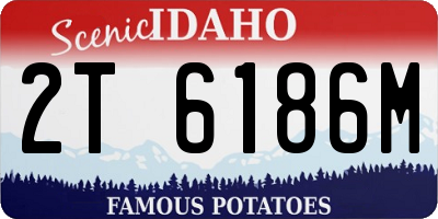 ID license plate 2T6186M
