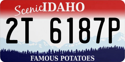 ID license plate 2T6187P