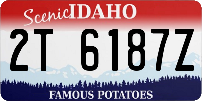 ID license plate 2T6187Z