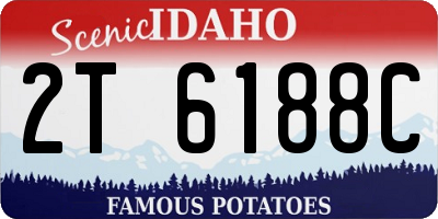 ID license plate 2T6188C