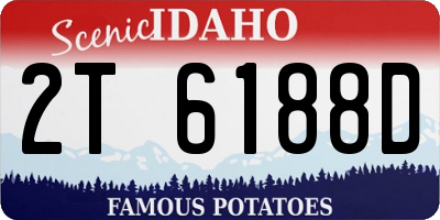 ID license plate 2T6188D