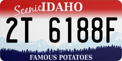 ID license plate 2T6188F