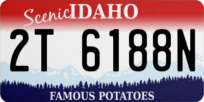 ID license plate 2T6188N