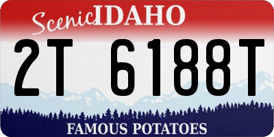 ID license plate 2T6188T